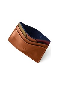 Resim Helmbrook London Elton Erkek Taba Plus Color Deri İnce Tasarım Çok Bölmeli Rfid Korumalı Kartlık Taba 