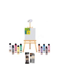 Resim Artdeco 140 Ml Akrilik Boya Başlangıç Şövale Seti 