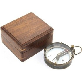 Resim Ahşap Kutulu Pirinç Pusula Model 13 