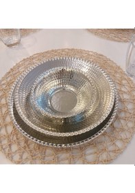 Resim 24 Parça Altı Kişilik Bakır Yemek Takımı 