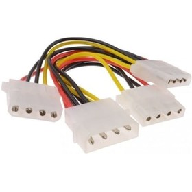 Resim Power Çoklayici Kasa Içi Kablo 1 Erkek 3 Dişi Power Güç Çoğaltici 