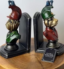 Resim Tavşan Köpek Kitap Tutucu 