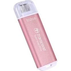 Resim Transcend ESD300 512GB Usb-C Harici SSD 1050MB/S iPhone 17/16/15 Pro, MacBook ve iPad Pro Için Ideal, Yüksek Hızlı Veri Yedekleme ve Aktarım TS512GESD300P 