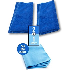 Resim 2 Adet Mikrofiber Bez 1 Adet Cam Bezi 
