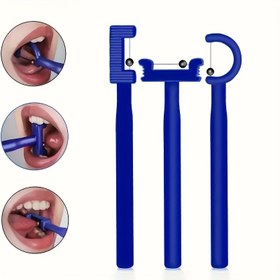 Resim 3-PARÇA Dil Ucu Eğitim Seti, Dil Pozisyonu Eğitim Seti, Dil Rehabilitasyon Eğitim Seti 