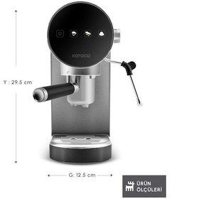 Resim Karaca Coffee Art Dijital 20 Bar Öğütülmüş Espresso, Cappuccino ve Kapsül Kahve Makinesi 