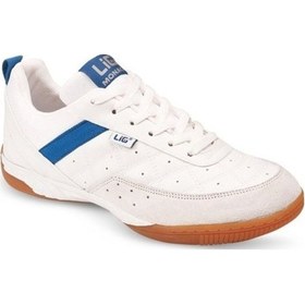 Resim Lig Monaco Futsal Kauçuk Taban Voleybol-Hentbol Ayakkabı Beyaz 