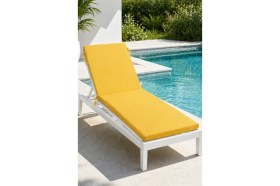 Resim Abt Cepli Cırt Cırtlı Şezlong Minderi 5 cm Kalın Süngerli Sarı Şezlong Minderi 50X180 cm 