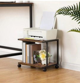 Resim Yazıcı Sehpası - Ceviz Tekerli 