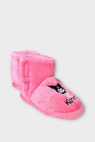 Resim Liger Çocuk Kuromi Nakış Detaylı Panduf PEMBE 