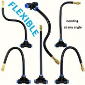 Resim 10/6/4 adet Püskürtme Sulama Sistemi - T-Konektör ile Nozul Sulama Aracı, 20.32cm Esnek Hortum, Bükülebilir Boru Sulama Sistemi, Ayarlanabilir 360° Döndürme, Pirinç Sisli Sulama Sistemi, Evrensel Konu Konektör, Açık Hava Bahçe Sulama için Çok Uygun 