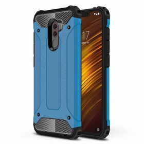 Resim Microsonic Pocophone F1 Kılıf Rugged Armor Mavi 