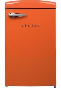Resim Vestel Retro SB14111 122 L Statik Buzdolabı Turuncu 