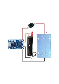 Resim Şarjlı Led Panel Lamba Elektrik Deney Seti - Öğrenci Elektrik Devresi 