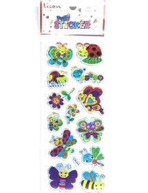 Resim Ticon Sticker 3D Kelebek 