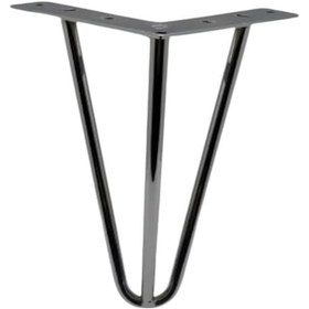 Resim Çubuk Ayak Metal 20 Cm Krom Mobilya Koltuk Ayağı Krom 