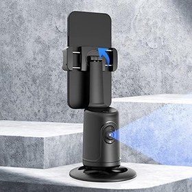 Resim Telefon Otomatik Yüz İzleme Gimbal Sabitleyici 360 ° Döndürme Masaüstü El Gimbal Telefon Tripod Canlı Akış için-B 