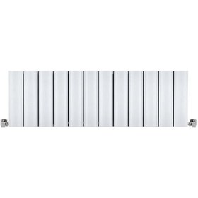 Resim 300mm x 1195mm Amber Yüksek Isı Kapasiteli Dekoratif Yatay Beyaz Alüminyum Radyatör 