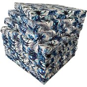 Resim Sandalye Minderi Su Geçirmez Outdoor Kumaş Koltuk Minderi 50x50x8cm 8 Adet Palmiye 