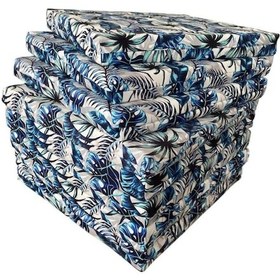 Resim Sandalye Minderi Su Geçirmez Outdoor Kumaş Koltuk Minderi 50x50x8cm 8 Adet Palmiye 