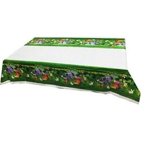 Resim Masa Örtüsü Safari Sevimli Hayvanlar 120x180 Cm +3 