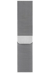 Resim Apple Watch Uyumlu Metal Hasır Kordon Gümüş 