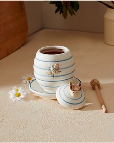 Resim Madame Coco Flore Bal Kavanozu Balk0000000001 12,5x12,5x14,8 Cm-mavi/beyaz 