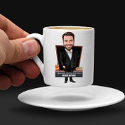 Resim Dünyanın En Yakışıklı Öğretmeni Karikatürlü Kahve Fincanı 