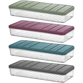Resim Selka Home Nora Mini Saklama Kabı - Asorti - 1200 ml 
