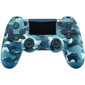 Resim Yunjiwu Ps4 Kablolu Titreşimli Oyun Kumandası - Çift Şok Özellikli, Ergonomik Tasarım Kamuflaj Mavi - Mükemmel Deneyim 