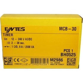 Resim Entes MCB-30 Elektronik Zaman Rölesi 