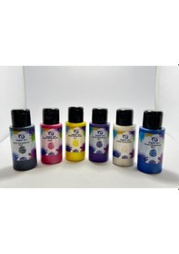 Resim Superart Sedefli Kumaş Boya Seti 6'lı 50 Ml Çok Renkli 