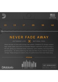 Resim D'addario Xte1046 Regular Light Set Takım Tel Elektro Gitar Teli 