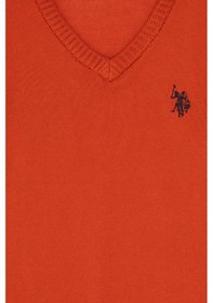 Resim U.s. Polo Assn. Erkek Çocuk Kiremit Kazak /triko 50315611-vr031 Kiremit 