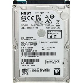 Resim Hgst Travelstar 7K1000 2.5" 1TB 7200RPM Sata 3 Hard Disk HTS721010A9E630 