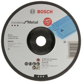 Resim Bosch 180x8x22 A Taşlama Taşı Metal Standart - 2608619778 