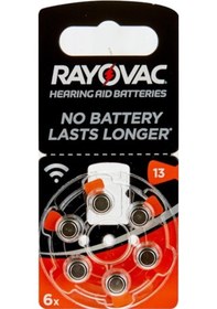Resim Rayovac Hearing Aid Batteries 13 Numara Blister İşitme Cihaz Pili 6 x 10'lu 