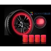 Resim alwaysBlue Kırmızı Fosforlu, Gece Parlayan Sibop Kapağı (4 adet) 