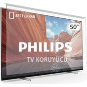 Resim Philips Uyumlu 50PUS7805 TV EKRAN KORUYUCU - Philips Uyumlu 50" inç 126 cm Tv E 
