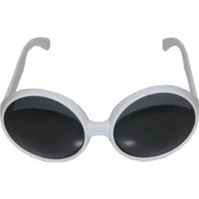 Resim Buğz 80 Li Yıllar Beyaz Renk Nostalji Yeşilçam Parti Gözlüğü 