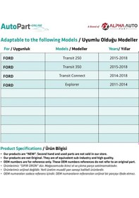 Resim Ford Edge, Focus, Mondeo İçin Kapı Döşeme Klipsi 