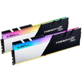 Resim GSKILL Trident Z Neo RGB 64GB (2x32) DDR4 3200Mhz CL16 AMD Ryzen Uyumlu (F4-3200C16D-64GTZN) 