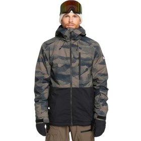 Resim Quiksilver Mission Printed Block Erkek Snowboard Ceketi 