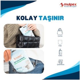 Resim Mulpex Tek Kullanımlık Suda Çözünür Klozet Kapak Örtüsü 20 x 10'lu 