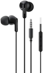 Resim Havit E335P Kulak İçi Kablolu Mikrofonlu Kulaklık 3.5mm Jack 1.2m Kablo (Siyah) 