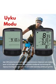 Resim TechTic Sunding Bisiklet Km Hız Göstergesi Işıklı Led Ekranlı Kronometre Derece Saat(24 Fonksiyon) 