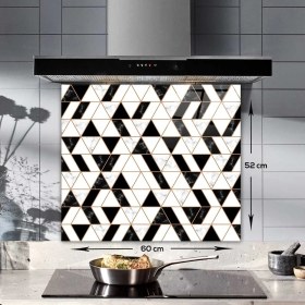 Resim Decorita Black Gold | Cam Ocak Arkası Koruyucu | 