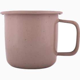 Resim Rolled Enamelware Mug 4’lü Emaye Kamp Kupası - Toz Pembe 
