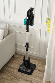 Resim HOMEND Dustrider 1264H Şarjlı Turbo Başlıklı Dikey Süpürge Siyah 