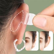 Resim 6 Adet Elf Kulak Dikleştirici Yapışkan - Görünmez, Hipoalerjen Destek Bantları Cosplay ve Yuvarlak Çene için, Şeffaf Dikey Korrektör, Unisex, Yüzme için kulak etiketleri, Dikişsiz Tasarım,İnce Düzeltme,Dayanıklı Düzeltme,Cilt dostu yapıştırıcı,Makyaj Sanatçıları 